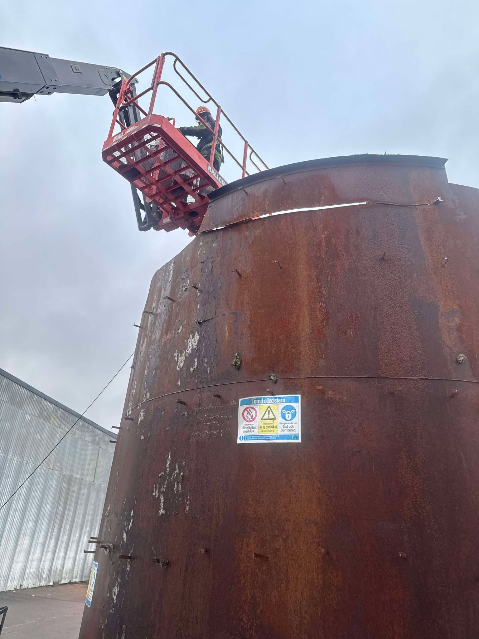 Tankdemontering silo